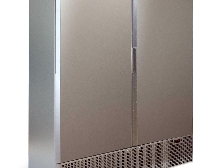 Шкаф холодильный МХМ "КАПРИ" 1,5М (0...+7) метал. двери, Динамика НЕРЖАВЕЙКА